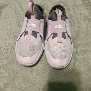 Nike Kids Light Pink and Gray Sneakers